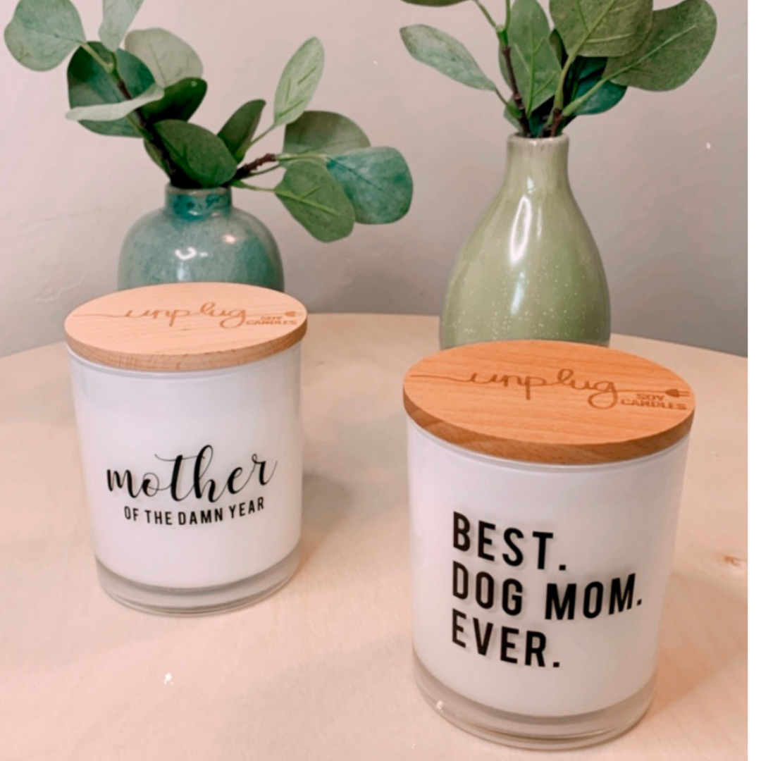 Best Dog Mom Ever Candle