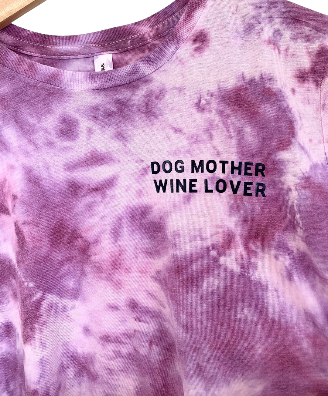 Dog Mother Wine Lover Crop Tee