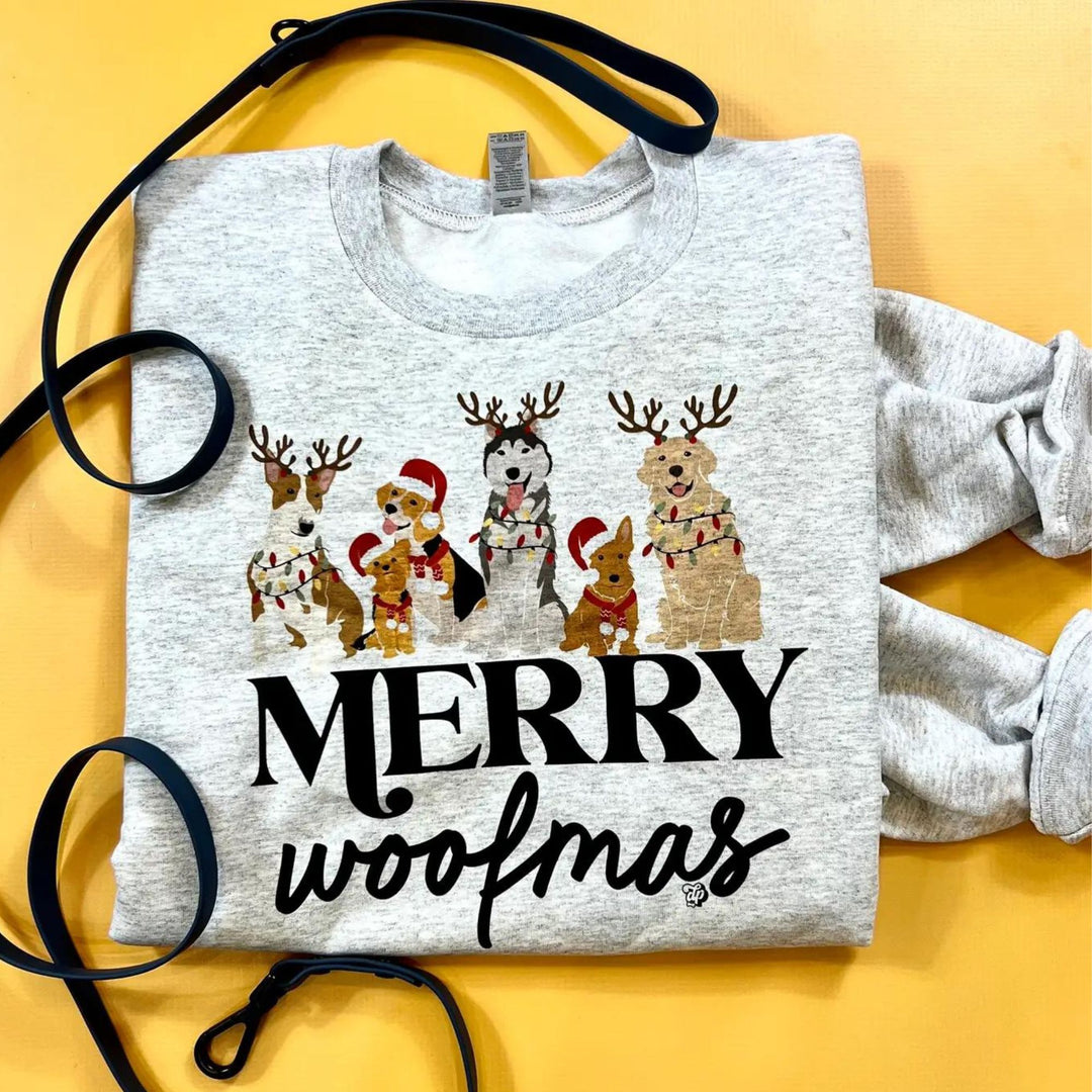Merry Woofmas Dog Sweatshirt