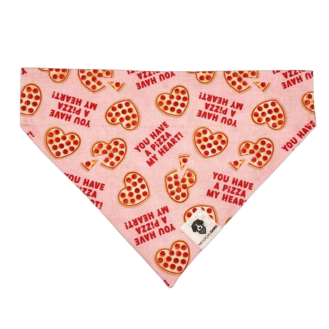 You Have a Pizza My Heart Slip-On Dog Bandana