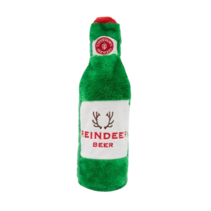 Holiday Happy Hour Crusherz - Reindeer Beer Dog Toy